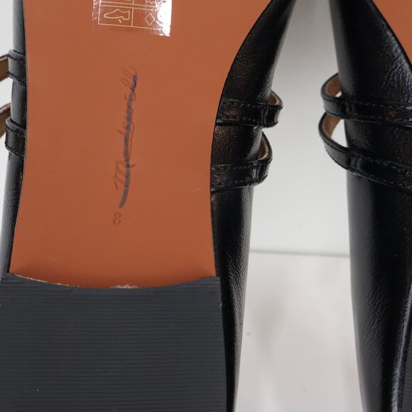 Madewell The Greta Double Strap Ballet Flat True Black Size 8 NWOB - Picture 8 of 9